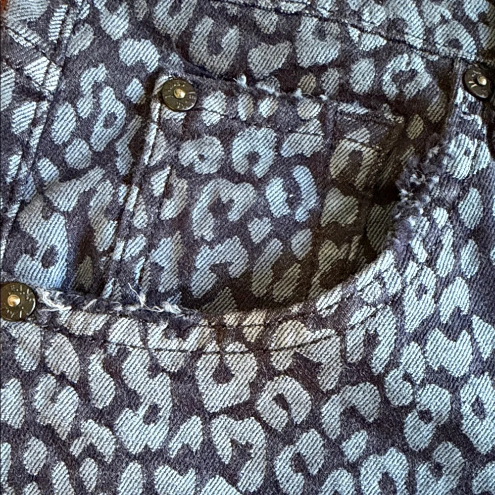 NWT James Jeans Blue Leopard Print High Waisted Jeans Size 25 - Picture 6 of 10